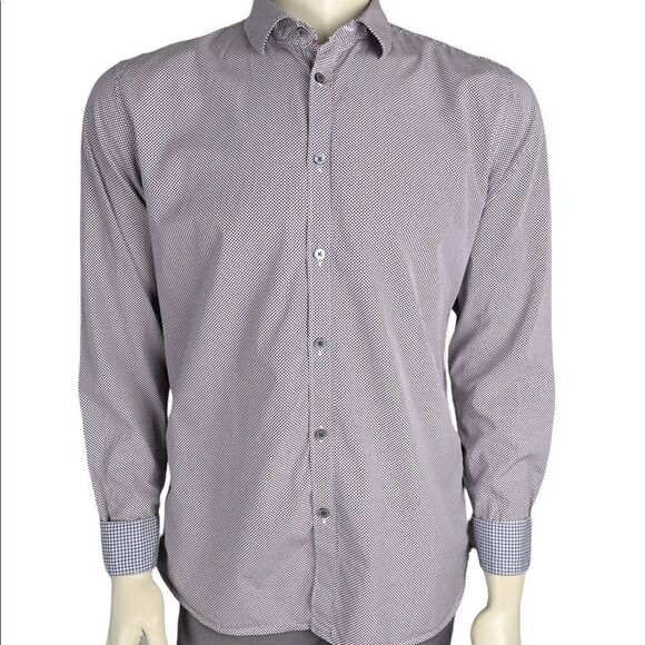 Men’s Long Sleeved Ted Baker Dress Shirt Medium - Picture 4 of 12